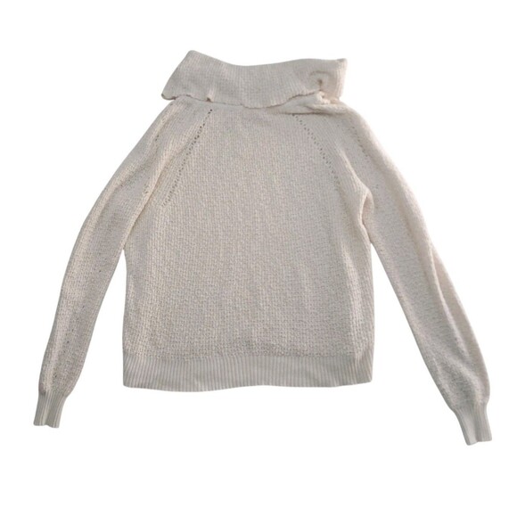 Free People By Your Side Sweater Cream Cowl Neck Oversized‎ Nubby Women's Small - Picture 1 of 9